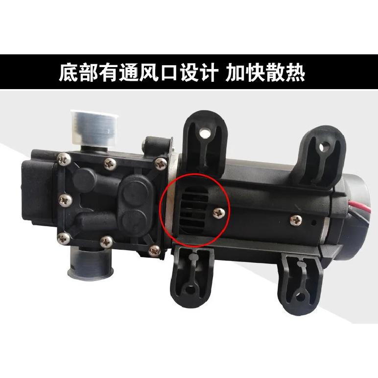 12V 24V 120W 130PSI 10L / Min Water High Pressure Diaphragm Self-priming Pump Sprayer Car Wash