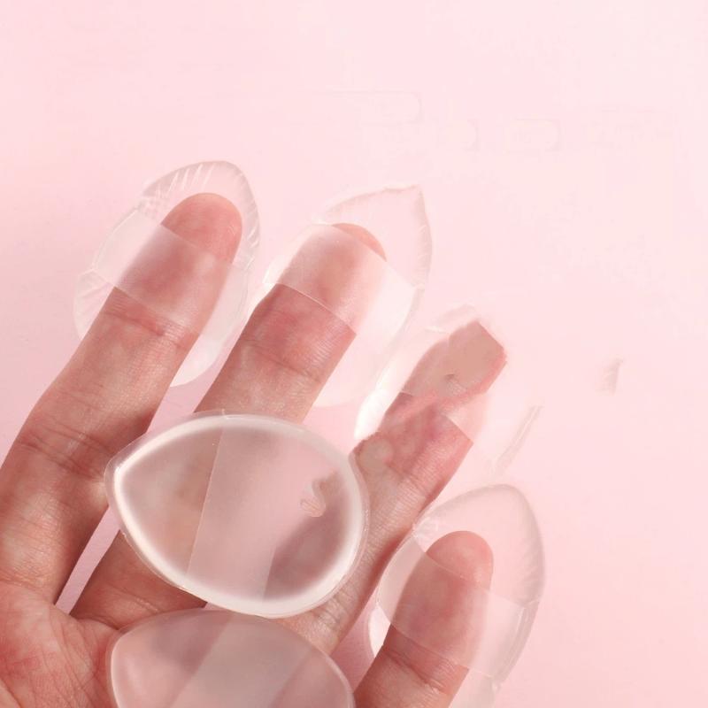 Silicone Makeup Sponge Transparent Makeup Foundation Sponge Non-Absorbing Water-Based Crystal Jelly Bb Cushion Puff