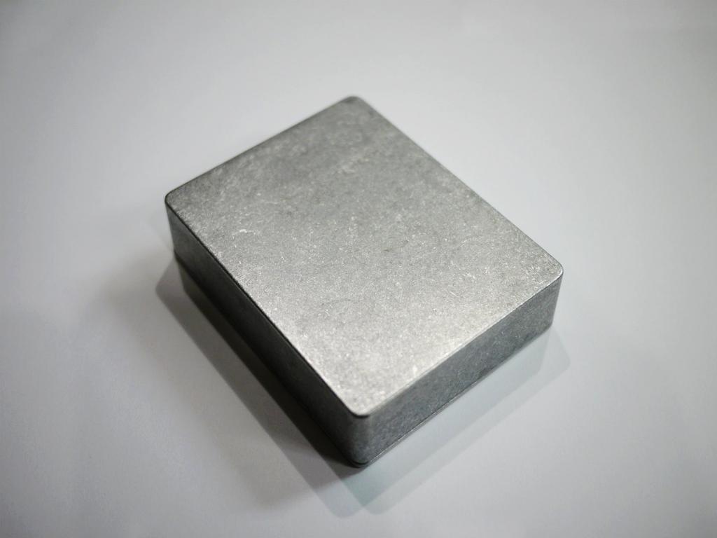 Două carcase din aluminiu turnat sub presiune nevopsite pentru pedale de efecte DIY, tip HAMMOND 1590BB (VGS-AEC90BB-NCx2p)