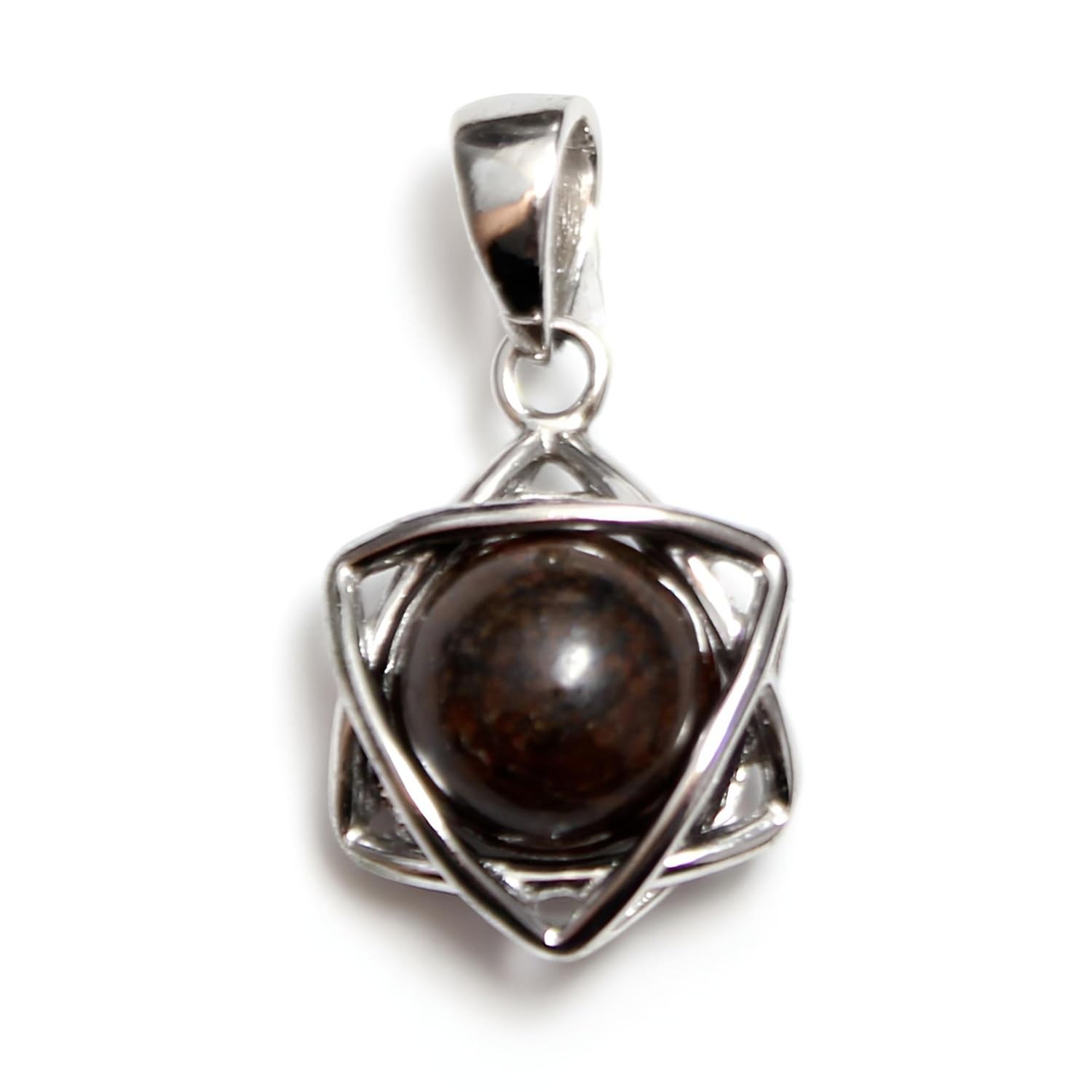 [Mizar] Chondrite Meteorite Sahara NWA869 Pendant Lucky Star Women s Men s Hexagram