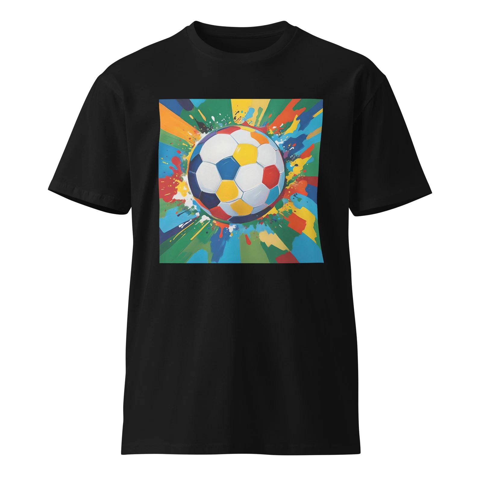 Unisex Premium Soccer Ball T-Shirt 3XL