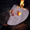 Halloween Fire Pits Skulls, Reusable Skeleton Flame Fireproof Ceramic For Bonfire, Fireplace,Barbecue Simulation Props, Skeleton Head Home Decor