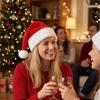 Weihnachtsmütze für Erwachsene mit dickem aufgerolltem Rand - Kurzer Plüsch.