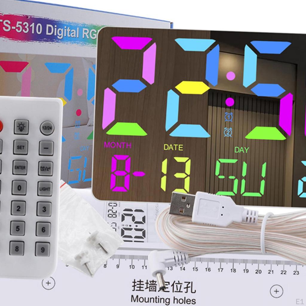 Wecker Digital Desktop Multifunktional Temperaturmesser Wanduhr für Küche