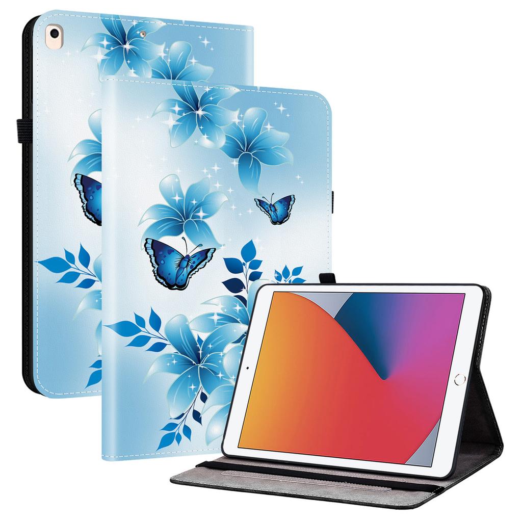 Leather Case For iPad 10.2 (2021)/(2020)/(2019)/Air 10.5 Inch (2019) Pattern Printed Stand Tablet Cover with Card Slots