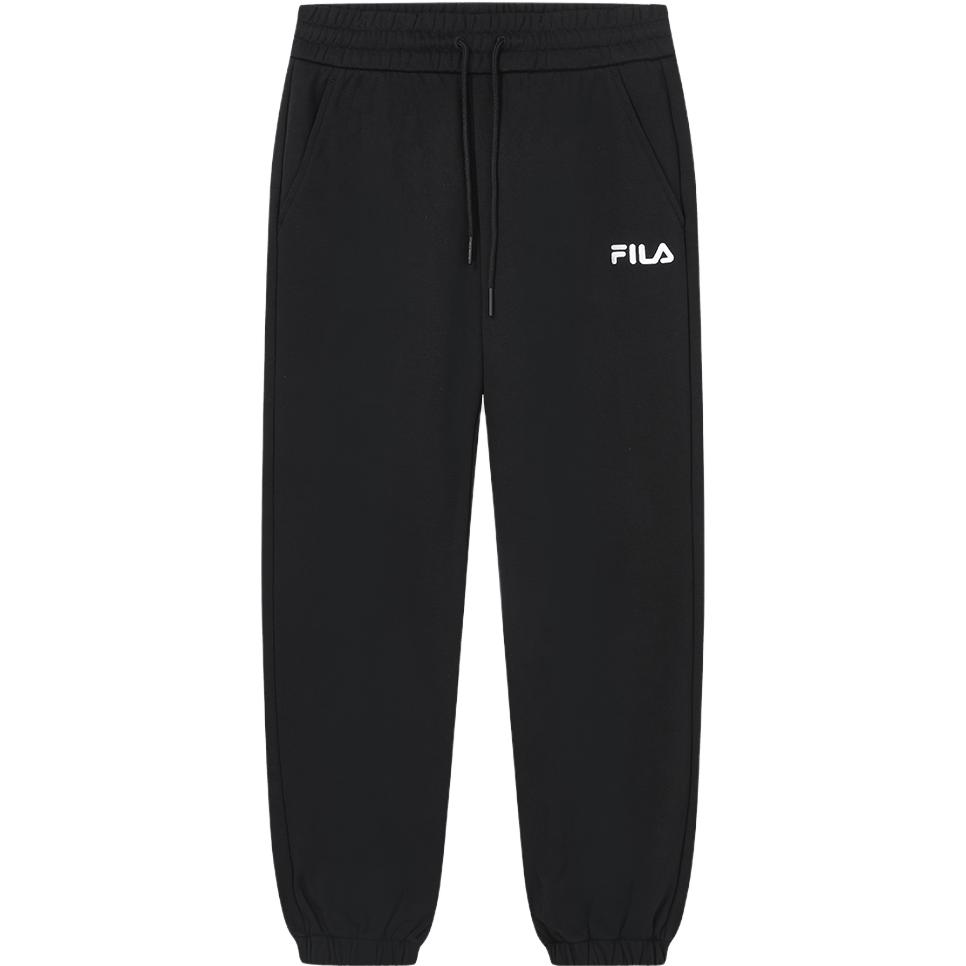 

FILA 2023 Autumn New Knit Long Pants Basic Simple Casual Warm Sports Pants Women bottoms Black F51W349699F-BK XS