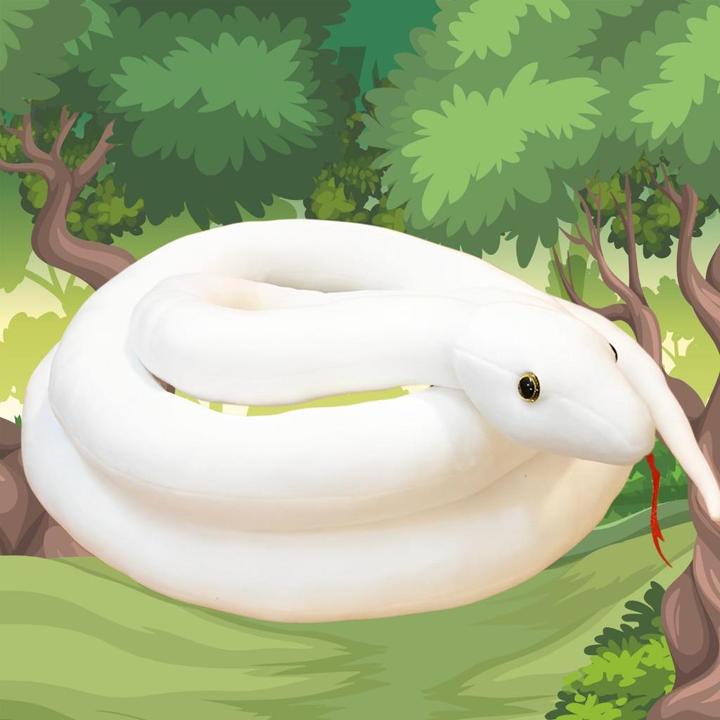 Leap Raupe Snake Plush Toy Snake Toy (White 110cm)