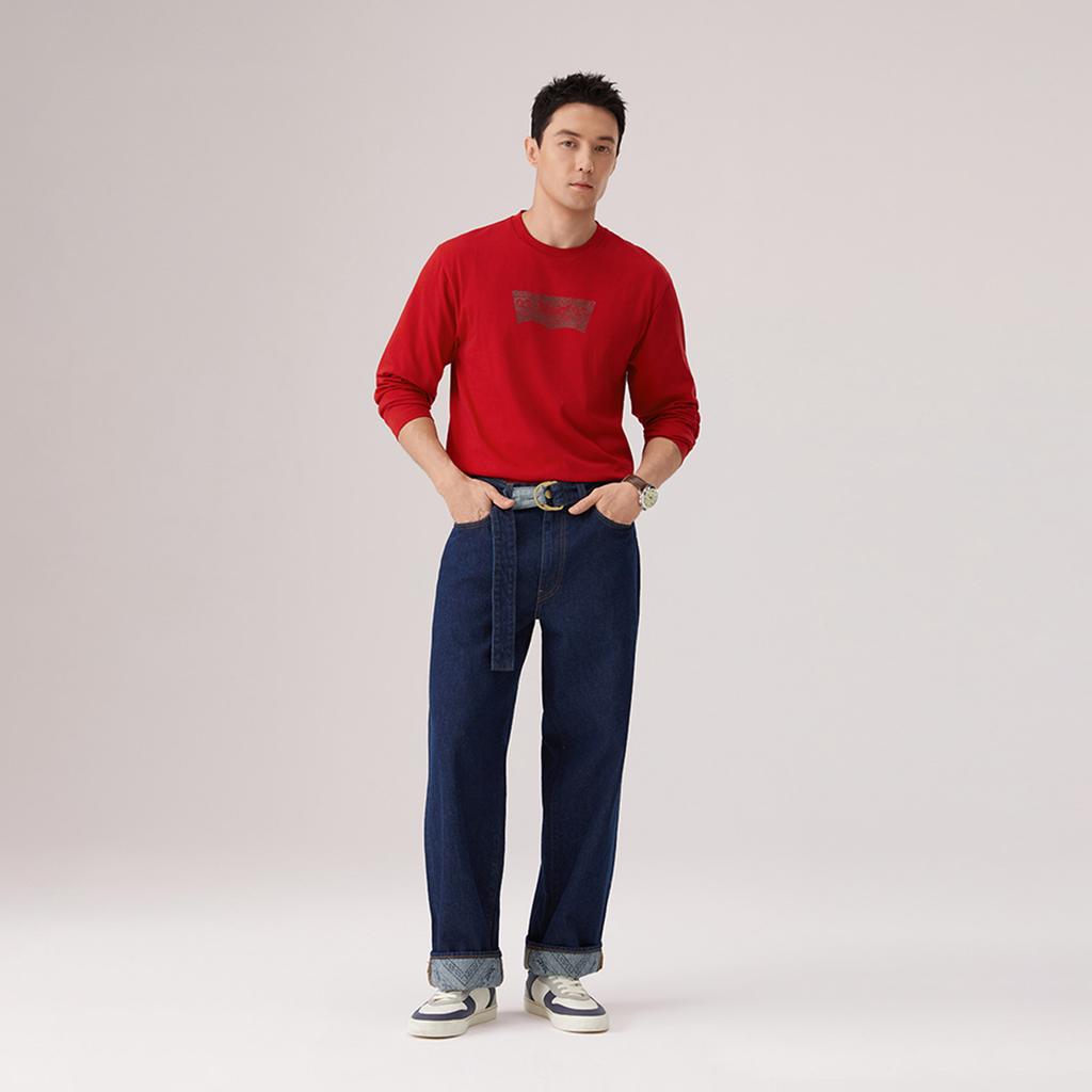 Levis Year Of The Horse Limited Edition Standard Print Casual Comfortable Simple Red T-Shirt Unisex Tops 006PN-0001