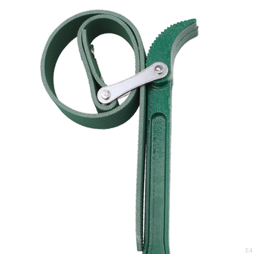 Strap Wrench Engine Opener High Carbon Steel Handle Auto Tools Multipurpose Removal