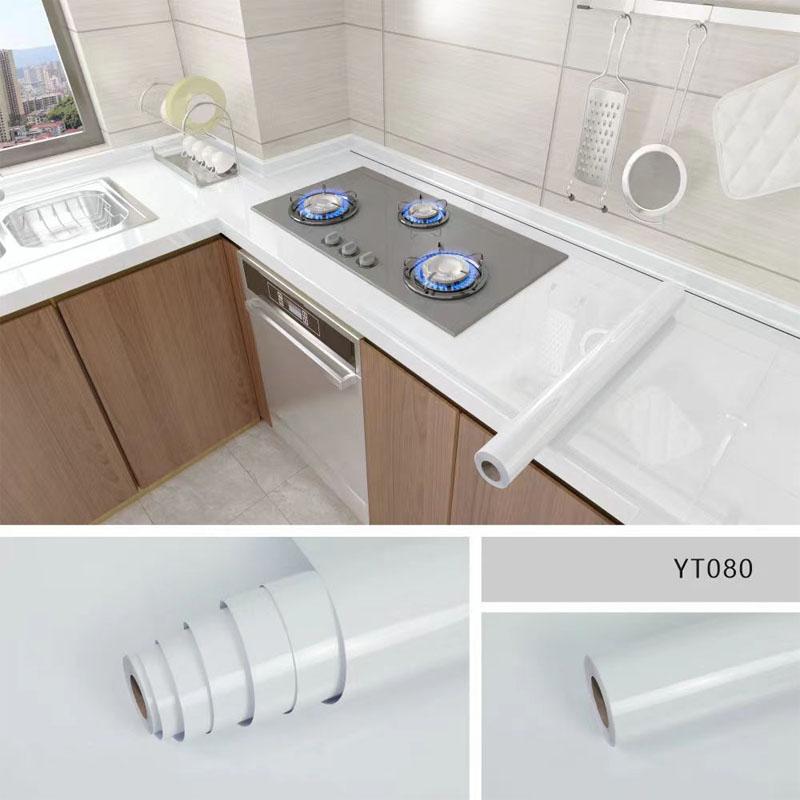 Oil Proof Wallpaper Sticker 40cm Waterproof Adhesive Wallpaper High Temperature Resistance Waterproof Wall Stickers Self Home