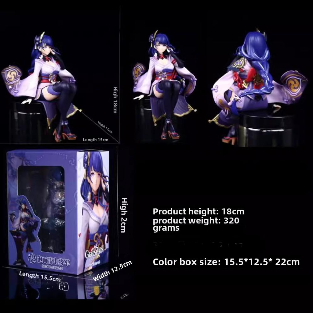 Genshin Impact Figma 18cm/7.09in Raiden Shogun Model Game Peripherals Cartoon Collectible Desk Ornaments Toys Table Top Doll