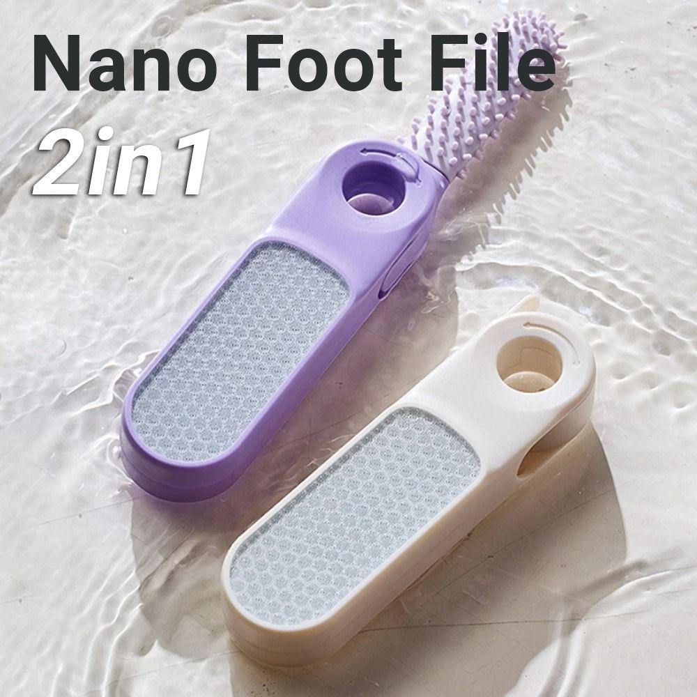 2 In 1 Nano Glass Pedicure Tool Double-sided Dead Skin Callus Remover  Pedicure Rasps