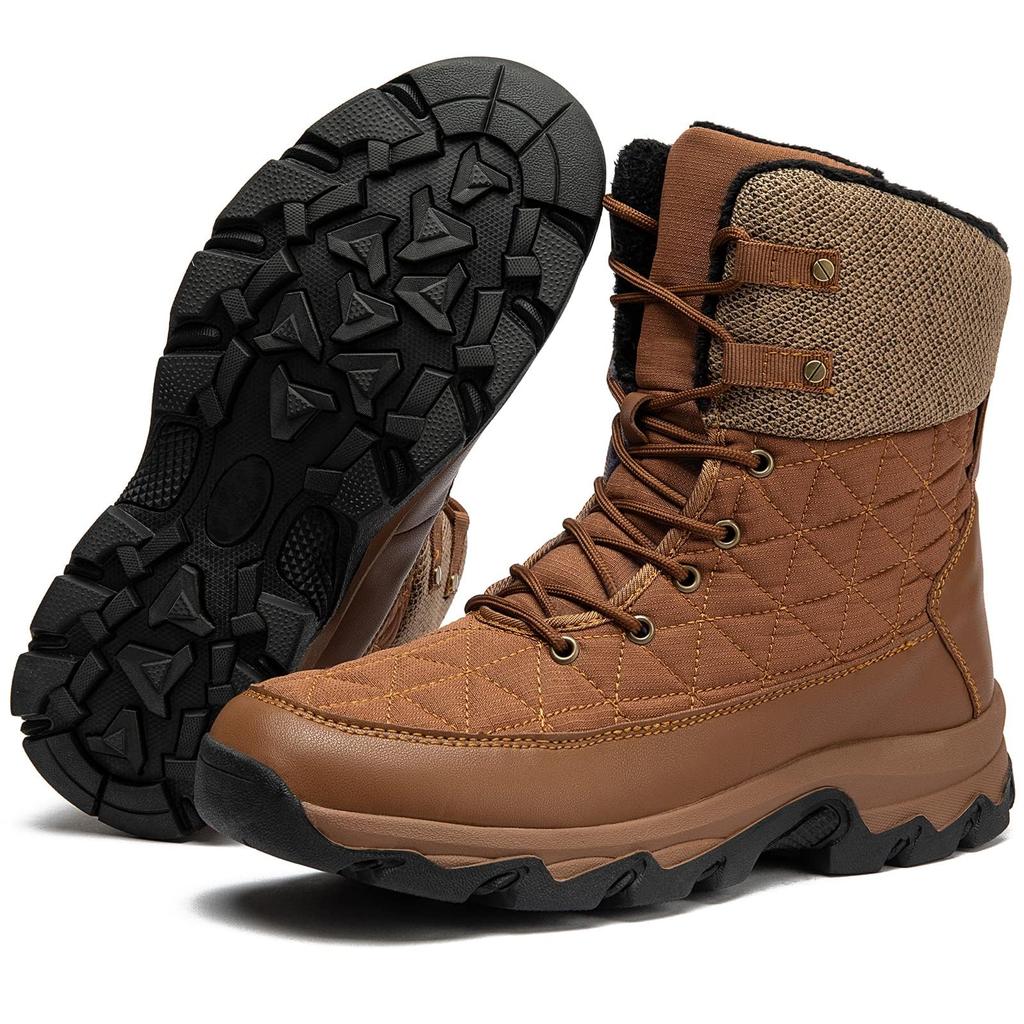 NEARDREAM Snow Cold Weather Winter Winter Outdoor Size Women's Boots, Boots, Shoes, Lightweight, Shoes, Brown, 23.0