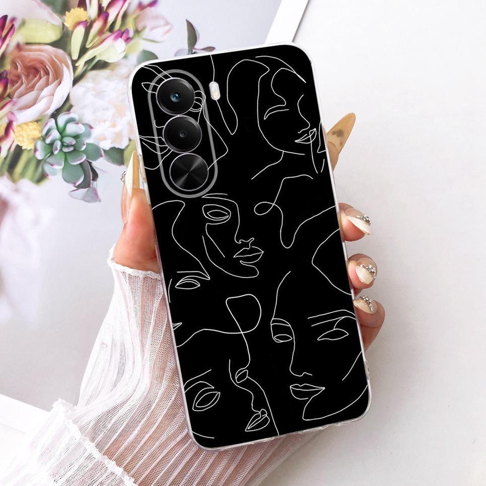 

For Realme P4X 5G Phone Case On Realme RMX5108 Casing Cool Dragon Lion Tiger Cartoon Painting Back Cover Clear Soft Silicone Realme P4X 5G