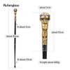Golden Black Luxury Round Handle Fashion Walking Stick for Party Decorative Walking Cane Elegant Crosier Knob Walking Stick 93cm