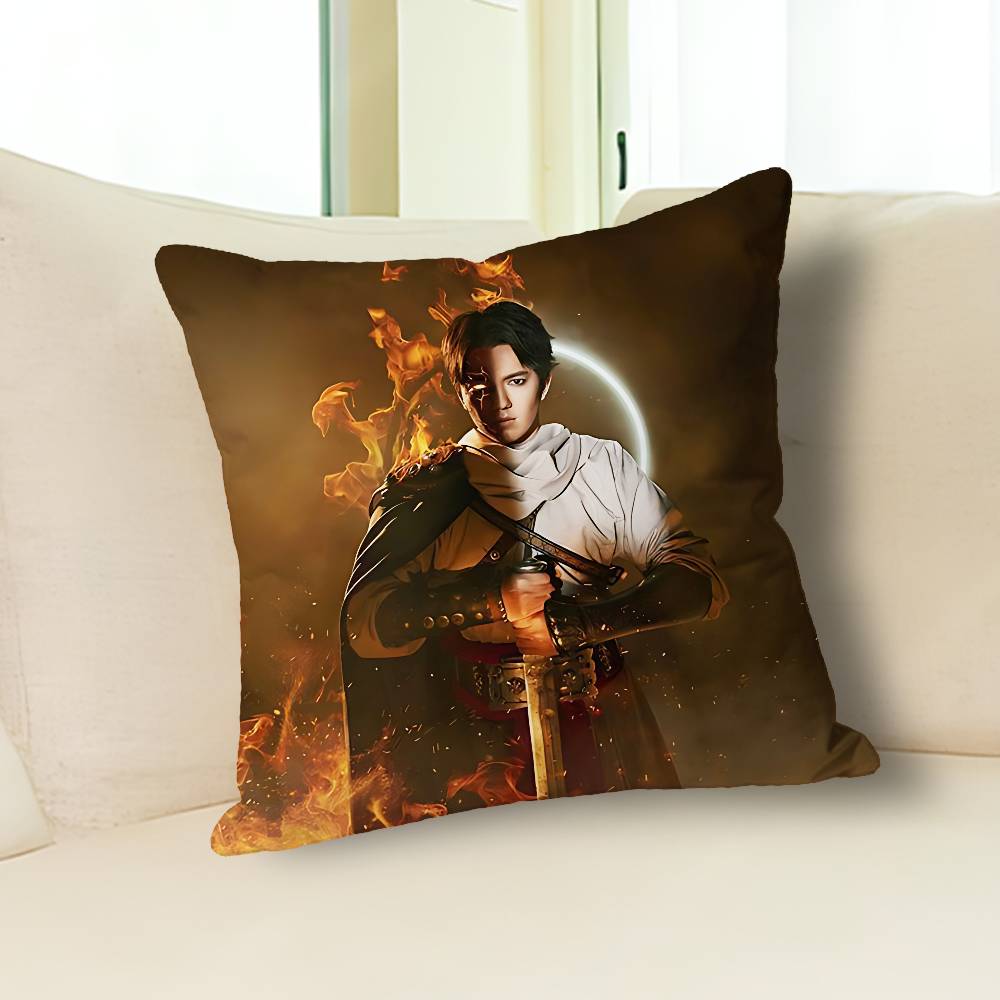 Singer D-Dimash K-Kudaibergens Celebrity Merchandise All-Match Printed Pillow Case Sofa Car Office Room Decoration Protector