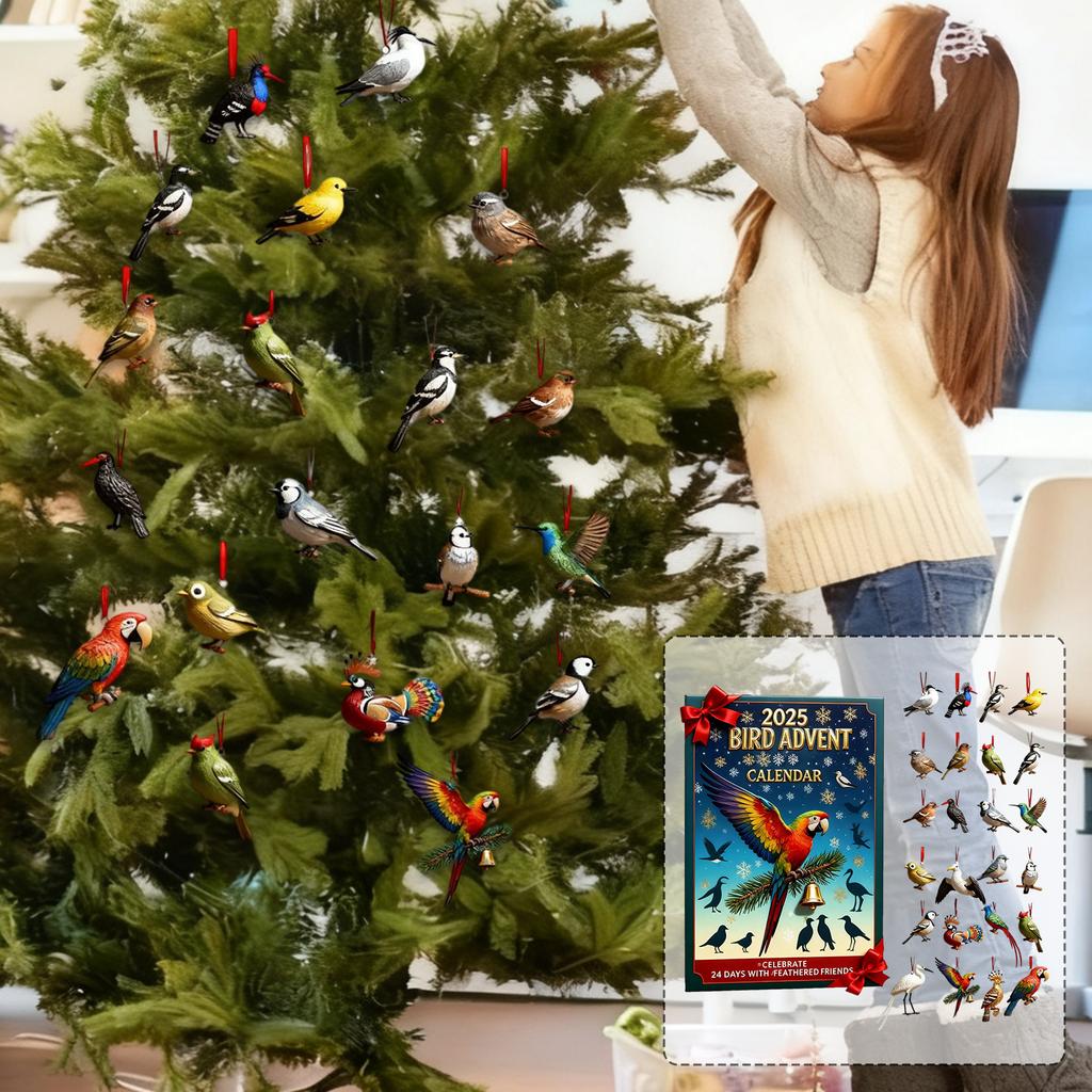 Kalendarz adwentowy z ptakami