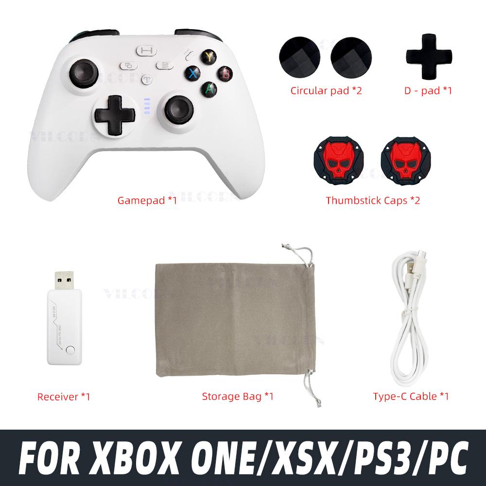 

Беспроводной геймпад для XBOX/XSX/XSS/Ones игровой контроллер для ПК PS3 с 2,4G ресивером, двойной мотор вибрации