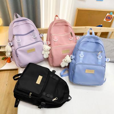 School Season New Student Schoolbag Korean Version Casual Large Capacity Junior High School Campus Schoolbag Large Capacity Computer Backpack