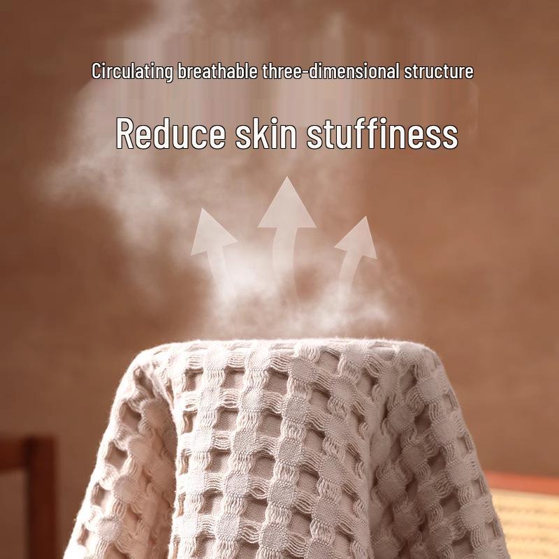 Soft Cotton Gauze Sofa Blanket - Perfect for Summer, Office Naps & Air Conditioning