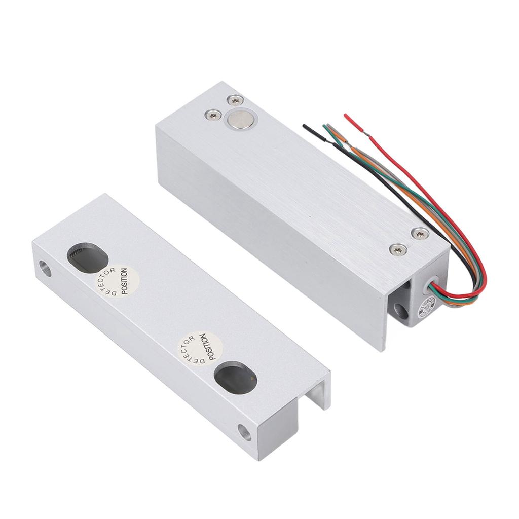 Glass Door Electric Bolt Lock with Feedback Signal DC 12V Fail Safe Door Access Control System for Right Side Frameless