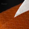 Wear-resistant Tissue Box PU Leather Box, with Smooth Paper Outlet Opening, Luxury Case Soft Rounded Weaving Surface Holder for Home Car High-end