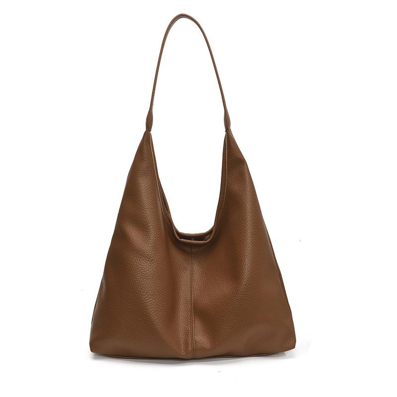 Underarm bag women's spring new fashion tote bag student solid color large capacity shoulder bag commuter bag
