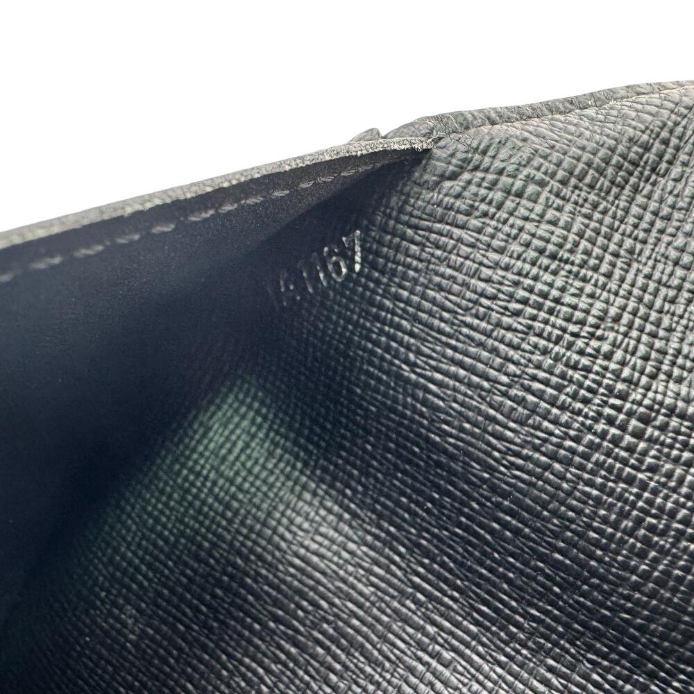 LOUIS VUITTON N62665 Damier Grafitte leather Brazza Portefeuille Purse gray leather mens Used