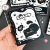 Kawaii Cartoon Black Cat Looseleaf Notebook Student Portable Pocket Notepad Cute Journal Travel Binder Planner School Supplies