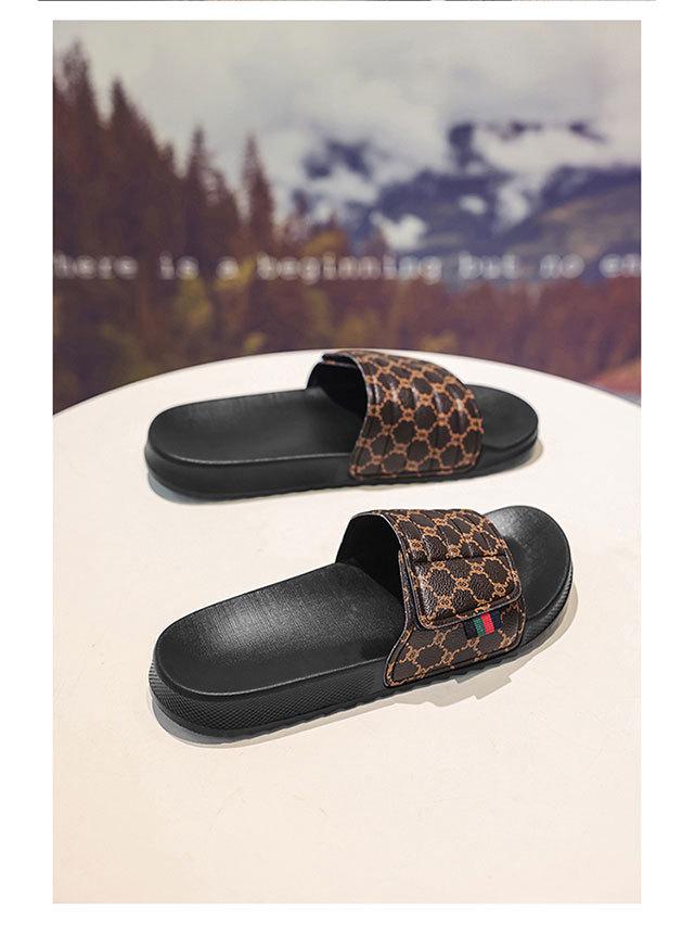 Men's Adjustable Trendy EVA Slippers: High-End, Indoor/Outdoor Summer Style with Magic Tape