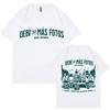 Rapper Bad Bunny Debi Tirar Mais Fotos DTMF Camiseta Gráfica Masculina Hip Hop Popular Camisetas de Algodão Casual Oversized