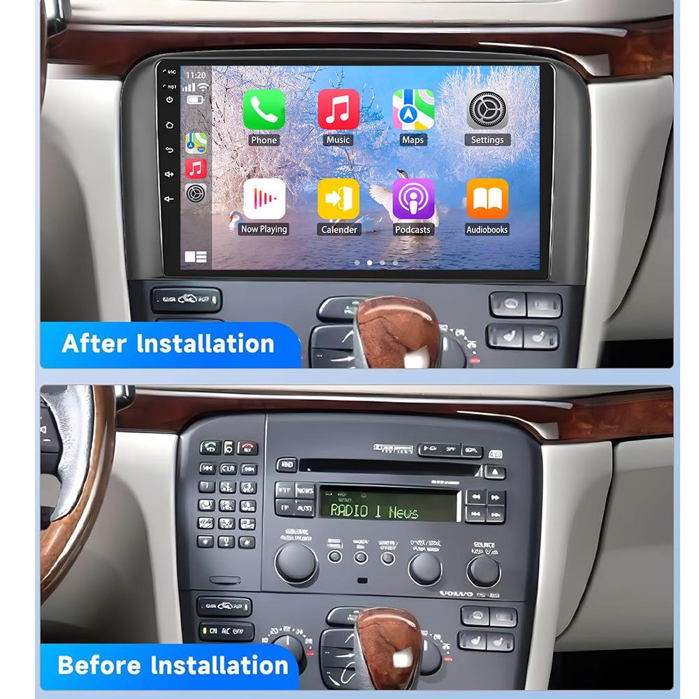 Für Volvo s80 1998-2006 Android 2 Din Auto Auto Carplay 4G+WIFI GPS Autoradio Navigation Multimedia Video Player Stereo BT