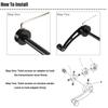 2Pcs CAR BILLET ALUMINUM WINDOW CRANK HANDLE WINDER TRUCK PICKUP DOOR RED NEW