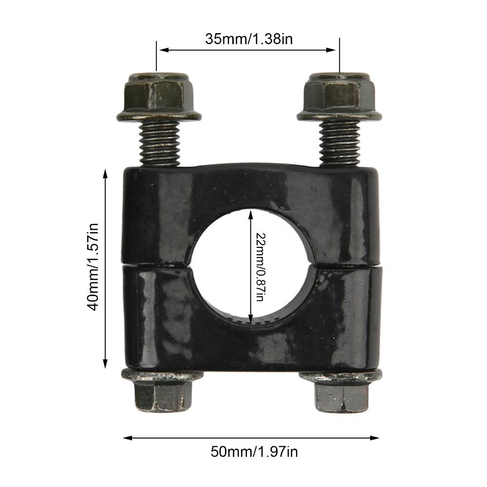 2pcs Single Hole Handlebar Mount Bracket 22mm Diameter Universal Handlebar Risers  For Dirt Bike