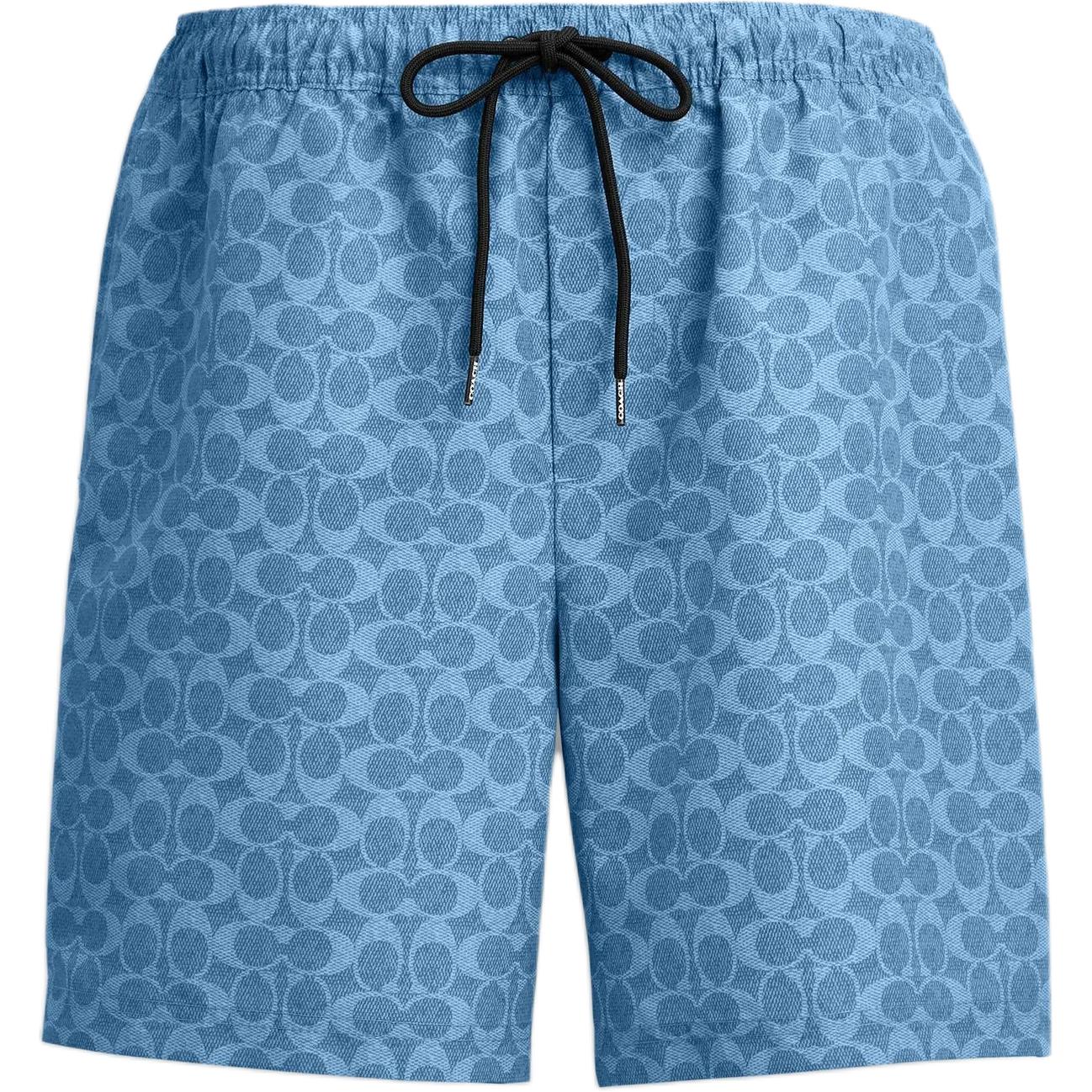 

Coach Ss25 Эластичные плавки с кулиской, логотипом и карманом-вставкой, мужские плавки CZ537-SL1 S