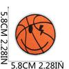 Cartoon Basketball Stickerei Stoff Aufkleber Kinderkleidung Dekorative Flicken Aufkleber Sportball Computer Stickerei Etikett Basketball Stempel Junge