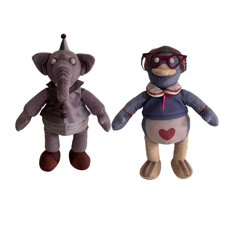 New Fnaf Dlc Mascot Plush Toy Set Elephant And Duck Game Figures