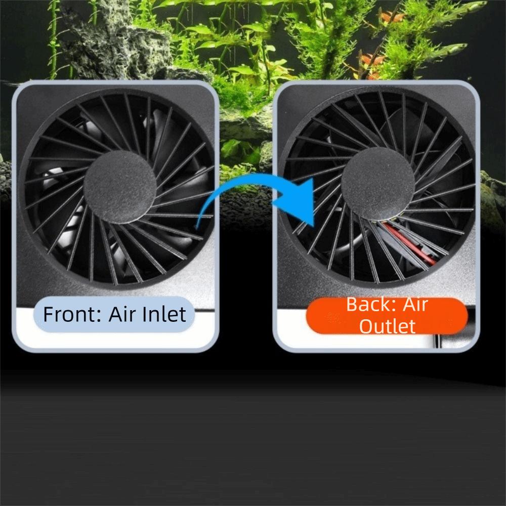 180° Rotation Heat Dissipation Fan Wall Mounted Fish Tank Cooler Aquarium Cooling Fans  Grass Tank