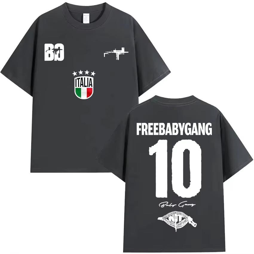 Rapper Baby Gang Tour Album Merch T-Shirts Herren Damen Kleidung Hip Hop T-Shirt Frühling Sommer Hip Hop Freizeit Kurzarm Oberteil
