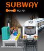 Popular Children's Educational Subway Train Model Building Blocks Toy Set