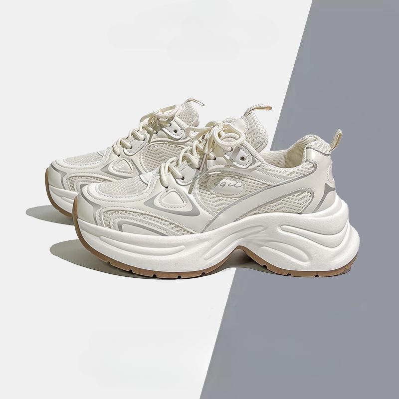 Fashionable and Comfortable Shoes Summer Mall Silver Pops Shoes Thick Bottom Heightening Women's Sports Shoes