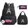 Zaino Stampato Cartoon Hatsune Miku Borsa Pranzo Astuccio per Bambini Studenti Borsa Scuola Ragazza Bambino Regalo Borsa da Viaggio Donna