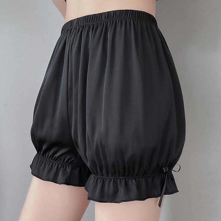 Women's Summer White Loose Lantern Anti-Exposure Safety Shorts