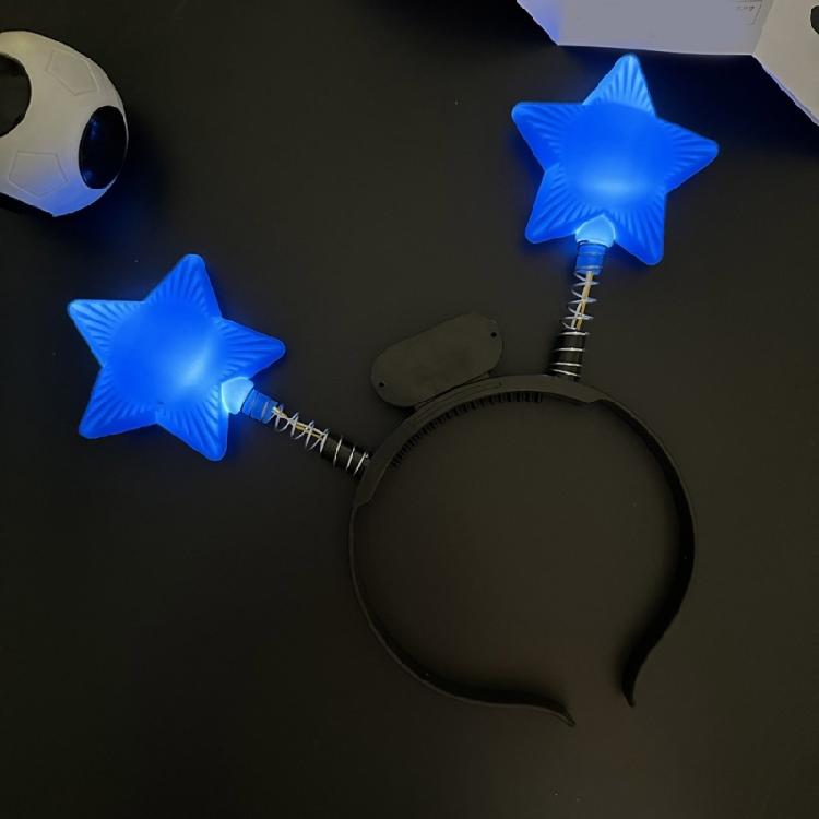 New Year Star Fashionable Head Hoop Glowing Hair Ornament Glowing Hair Styling Tool for Children Adults Photo Props