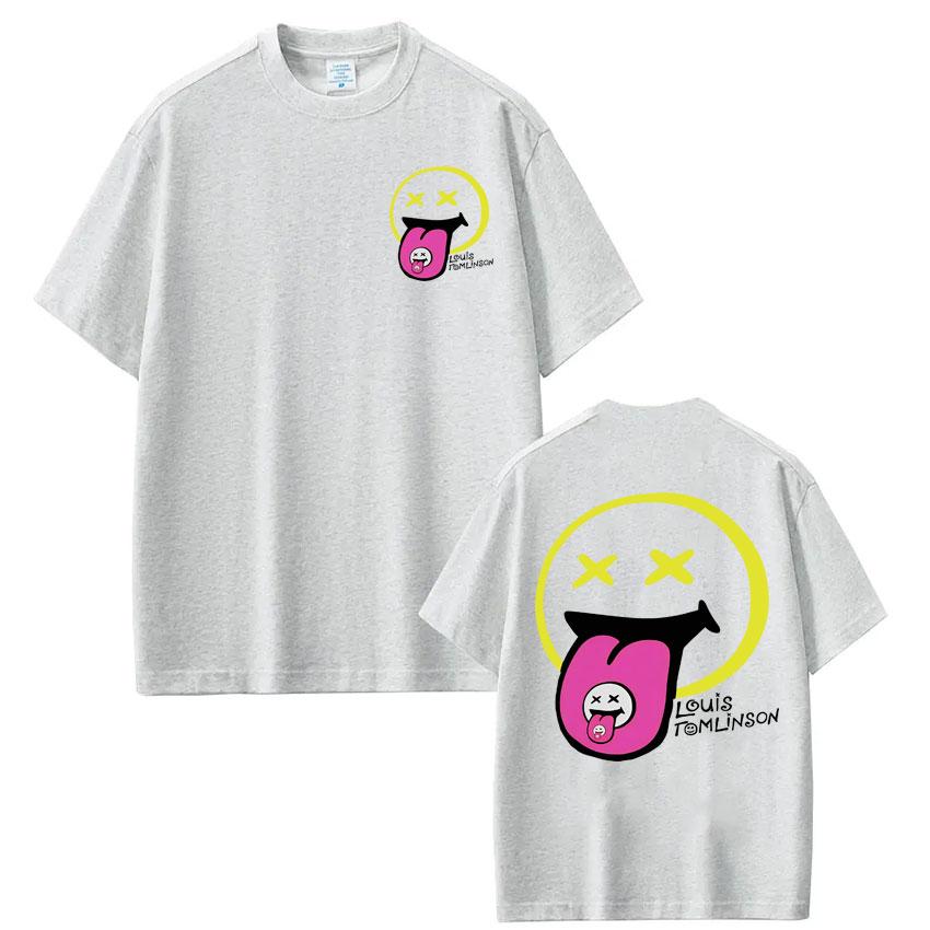 

Singer Louis Tomlinson Fashion Print Vintage Ees Unisex Women Hiphop Tshirs Loose Casual Cotton Oversized Tshirts Streetwear 2XL