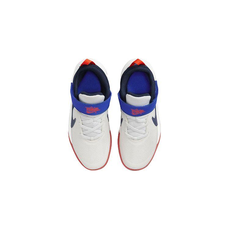 Детские кроссовки Nike Team Hustle D10 PS White Game Royal Summit — фото 4