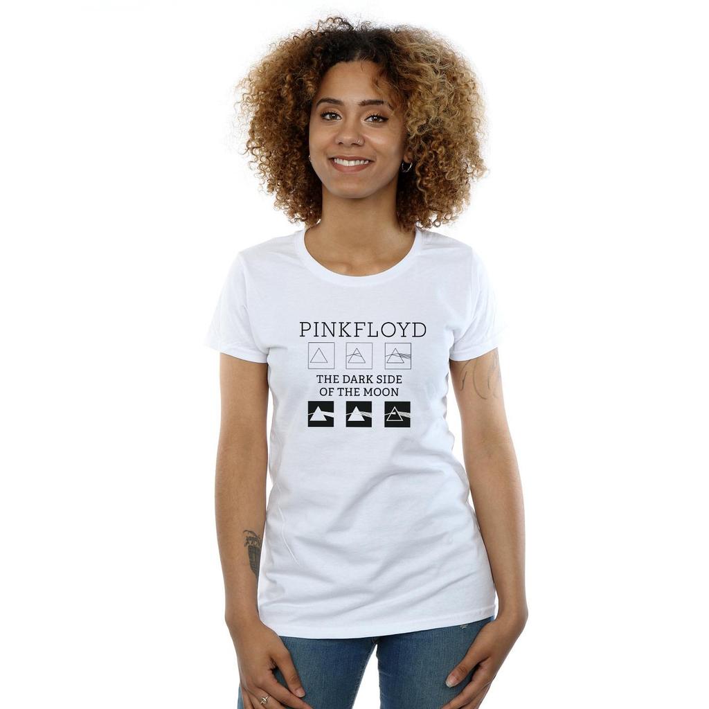 Pink Floyd Womens/Ladies Pyramid Trio Cotton T-Shirt