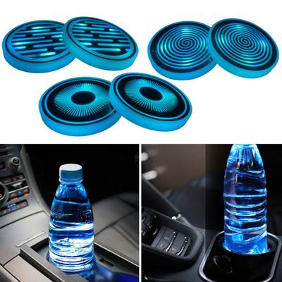 Car LED Water Coaster Intelligent Sensor Touch Switch Vibrant Colors Enhance Car's Atmosphere Water