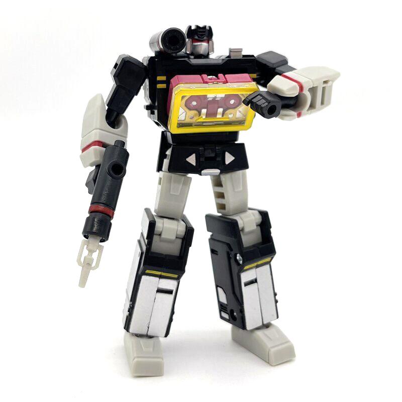 Black Soundwave Transformation Tape G1 Mini Pocket Action Figure Robot Toy Kids Gift