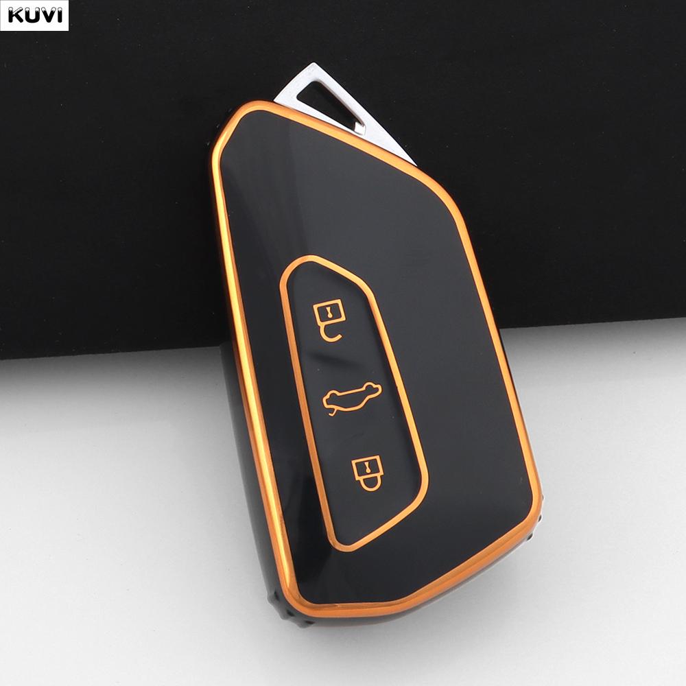 Car Key Cover For VW Volkswagen Golf 8 MK8 ID.3 ID.4 Cupra Skoda Octavia A8 SEAT Leon MK4 2020 2021 Formentor Tarraco